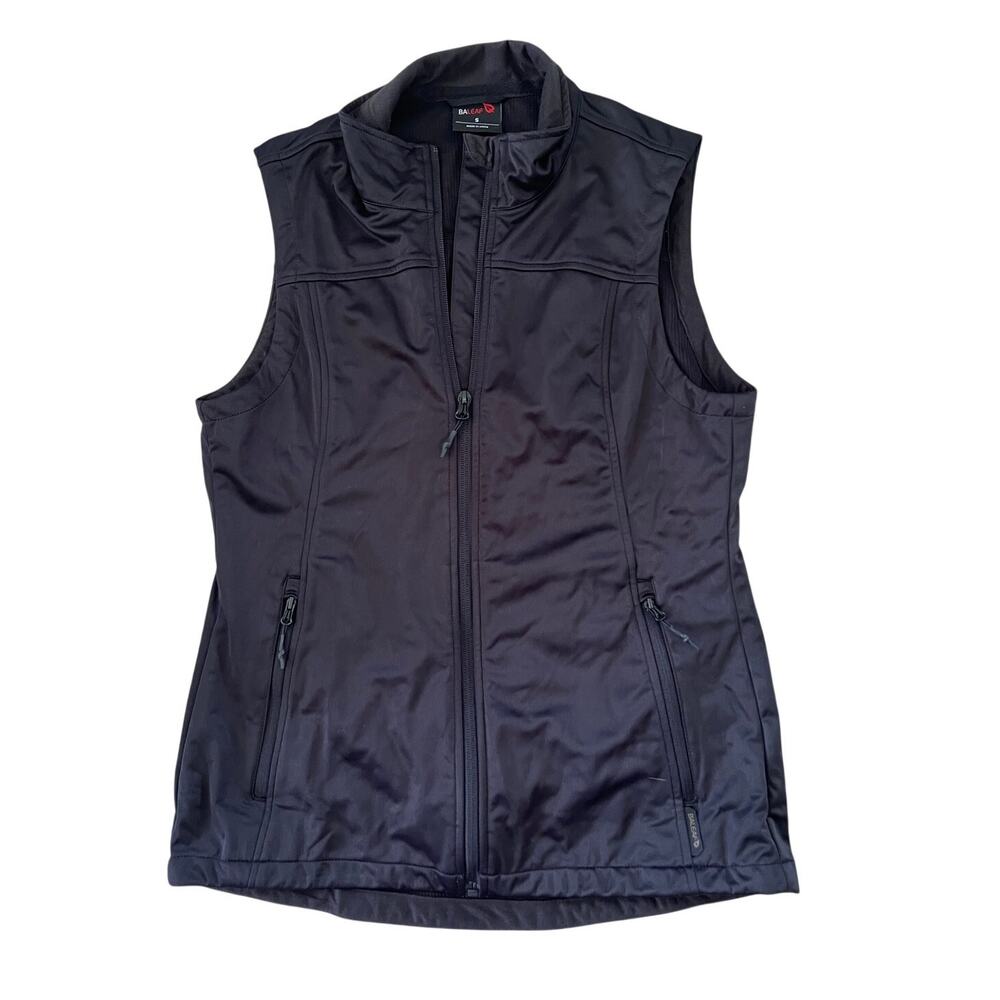 Baleaf Vest Womens Black Water Resistant Softshell Sleeveless Full Zip Size S
